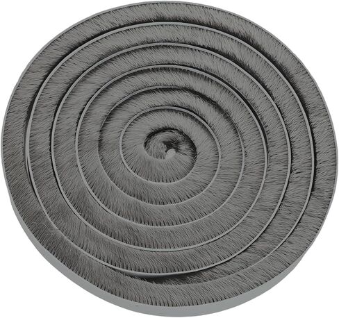 32.8ft Self-Adhesive Weather Stripping Seal Grey Brush for Doors Frame Side Sliding Windows Door Gap Draft Stopper Soundproof Dustproof for Home (0.6x0.4x32.8ft) in Saudi Arabia