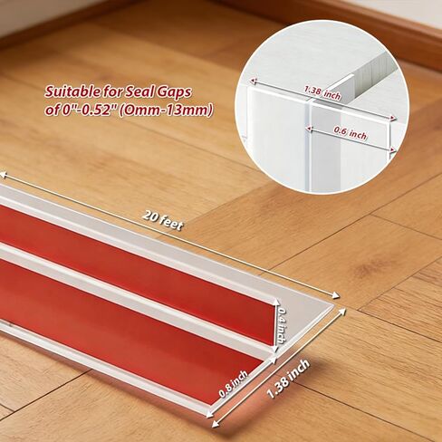 T-Shaped Silicone Seal Weather Stripping for Doors Frame Seal 3.18in x 20Ft, Door Draft Stopper for Exterior/Interior Doors, Energy Efficient Door Seal Blocks Cold Air Noise Water Dust in Saudi Arabia