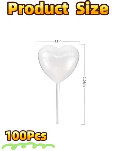 luvilly100 Pcs Clear 4ml Mini Heart Pipettes, Clear Plastic Cupcake Liquid Dropper Disposable Mini Pipettes Dropper, Infused Strawberries Tubes for Cupcake Decoration/Chocolate Lovers in Kuwait
