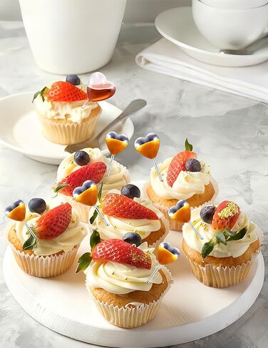 luvilly100 Pcs Clear 4ml Mini Heart Pipettes, Clear Plastic Cupcake Liquid Dropper Disposable Mini Pipettes Dropper, Infused Strawberries Tubes for Cupcake Decoration/Chocolate Lovers in Kuwait