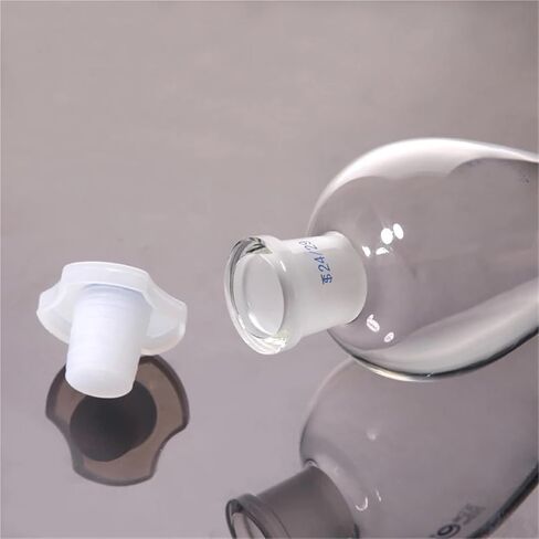 قمع فصل زجاجي على شكل كمثرى للمختبر قمع فصل للمختبر مع سدادة زجاجية أو PTFE (سدادة زجاجية 60 مل) in Saudi Arabia