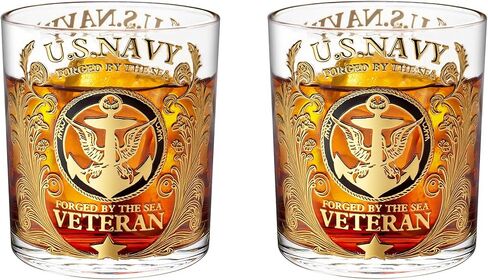 Licensed Design air force Whiskey Glass – 10oz Personalized USAF Veteran Tribute Glass, Great Gift Idea for Air Force Veterans Day Gifts, Active Duty & Military Retirement in Saudi Arabia