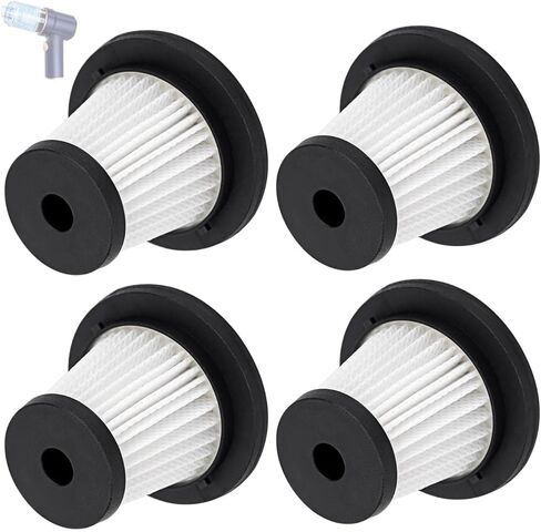 4 Pack LT-135 Vacuum HEPA Filter Replacement Compatible with JONYJ/EYYA/Vizeusvac Handheld Car Vacuum Cleaner LT-135, EYYA 135, Opinta LT-126 in Saudi Arabia