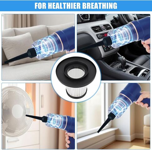 4 Pack LT-135 Vacuum HEPA Filter Replacement Compatible with JONYJ/EYYA/Vizeusvac Handheld Car Vacuum Cleaner LT-135, EYYA 135, Opinta LT-126 in Saudi Arabia