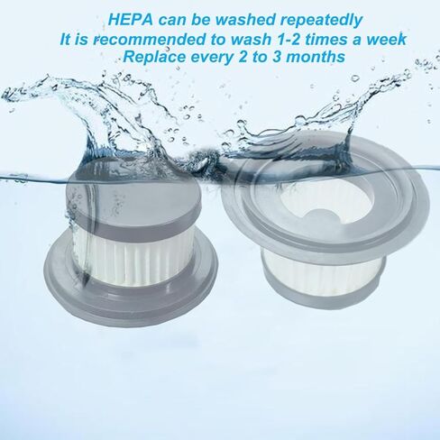 4 عبوات من فلاتر هيبا المتوافقة مع مكنسة مونوزيل المحمولة للسيارة، موديل VC028.، تعمل الفلاتر مع أوتوزين AZ028 ومكنسة فيديمر. فلتر قابل للغسل متوافق مع مكنسة MONOZEL المحمولة in Kuwait