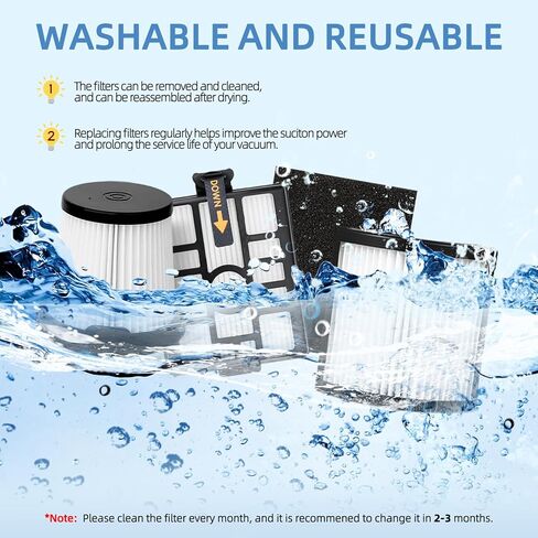 استبدال فلتر HEPA IW3615 IW3511: لسمك القرش IW1111 IW1120 IW3120 IW1000 IW3000 IW3111 IW1615 Detect Pro مكنسة كهربائية لاسلكية خفيفة الوزن، نظام التفريغ التلقائي محمول باليد 2 في 1 in Kuwait