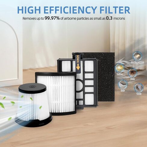 استبدال فلتر HEPA IW3615 IW3511: لسمك القرش IW1111 IW1120 IW3120 IW1000 IW3000 IW3111 IW1615 Detect Pro مكنسة كهربائية لاسلكية خفيفة الوزن، نظام التفريغ التلقائي محمول باليد 2 في 1 in Kuwait