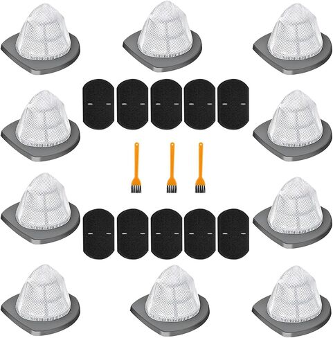 2033 Vacuum Filter Replacement fits for Bissell Featherweight Stick Lightweight Bagless Vacuum Cleaner Parts 2033 20331 20333 20334 20336 20339 2033M 10 Pack Filters&10 Foam Filters&3 brushs in Saudi Arabia
