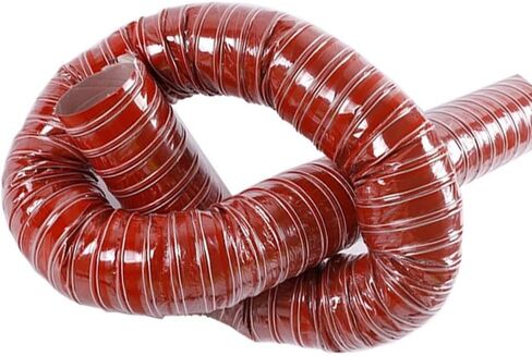 High-Temperature Silicone Air Duct Hose - 2"/4"/6" Automotive Brake Exhaust Cooling Tube, Heat-Resistant, 4m (13ft) Red, 76mm (3") for Optimal Performance in Saudi Arabia
