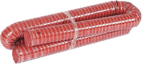 High-Temperature Silicone Air Duct Hose - 2"/4"/6" Automotive Brake Exhaust Cooling Tube, Heat-Resistant, 4m (13ft) Red, 76mm (3") for Optimal Performance in Saudi Arabia