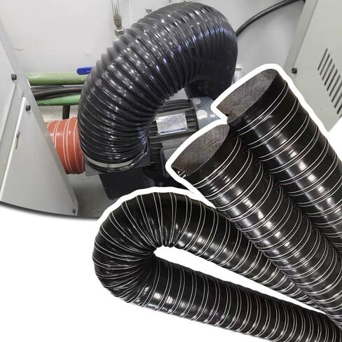 Automotive Large Vent Hose - High Heat Brake Cooling Duct, Black Induction Intake Pipe, 1m (3.3ft) x 275mm (10 7/8") - Durable Exhaust Airflow Solution in Saudi Arabia