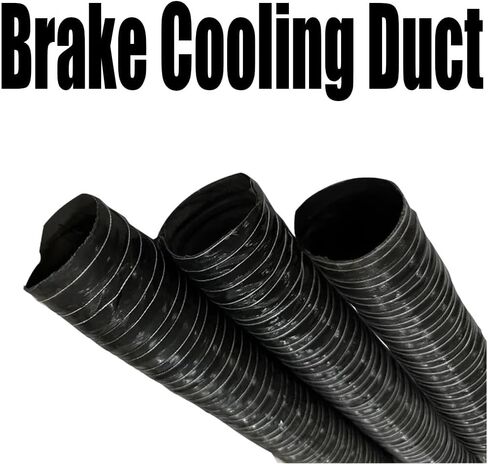 Automotive Large Vent Hose - High Heat Brake Cooling Duct, Black Induction Intake Pipe, 1m (3.3ft) x 275mm (10 7/8") - Durable Exhaust Airflow Solution in Saudi Arabia