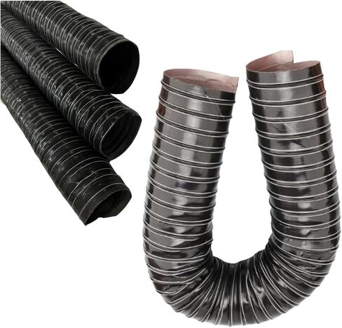 Automotive Large Vent Hose - High Heat Brake Cooling Duct, Black Induction Intake Pipe, 1m (3.3ft) x 275mm (10 7/8") - Durable Exhaust Airflow Solution in Saudi Arabia