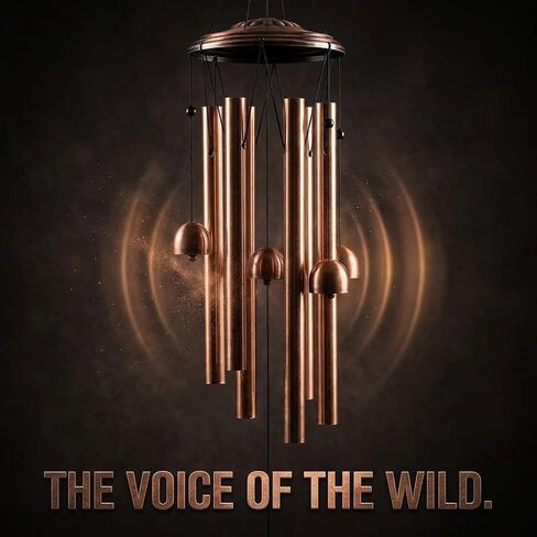 Bigfoot Wind Chimes - Sasquatch Decor for Outside Garden - Unique Deep Tone Outdoor Windchime - Funny Yard Art Gifts with Premium Box in Saudi Arabia