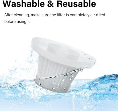 3 Pack Replacement Filter Compatible with Compact Cordless Vacuum, Washable Hepa Filter in Saudi Arabia