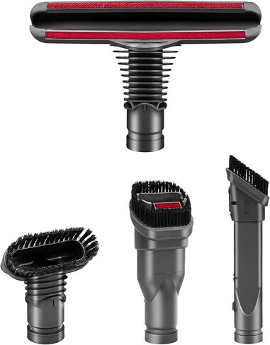 مجموعة أدوات المرفقات لـ Dyson V6 V7 V8 V10 DC16 DC24 DC33 DC34 DC35 DC39 DC44 DC58 DC59 DC62 DC74 مكنسة كهربائية لاسلكية، أدوات التنظيف المنزلية مجموعة فرش (4 قطع مجموعة فرش) in Saudi Arabia