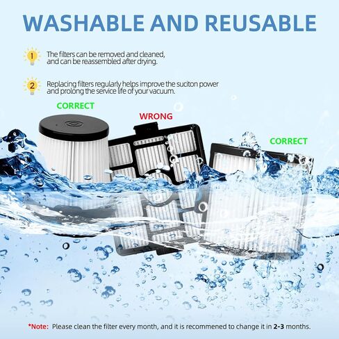 استبدال فلتر HEPA IW3511: لـ Shark IW1111، IW1111C، IW1120، IW1120C، IW3120، IW3120C، IW1000 Detect Pro مكنسة كهربائية لاسلكية خفيفة الوزن، نظام التفريغ التلقائي محمول باليد 2 في 1 in Kuwait