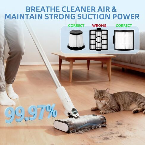 استبدال فلتر HEPA IW3511: لـ Shark IW1111، IW1111C، IW1120، IW1120C، IW3120، IW3120C، IW1000 Detect Pro مكنسة كهربائية لاسلكية خفيفة الوزن، نظام التفريغ التلقائي محمول باليد 2 في 1 in Kuwait