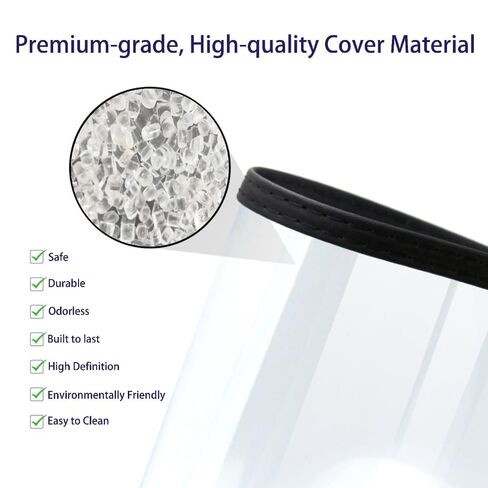 Goodsmart Pajco Style Restaurant Menu Covers – Pack of 10, Side-Loading Booklet Menu Holders, Single Stitched Edge, Clear Vinyl Menu Sleeves, Leatherette Trim, Gold Corners, Black, 4 View (8.5" x 11") in Kuwait