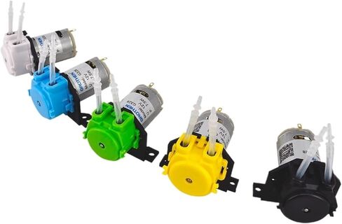 1 قطعة 12 فولت/24 فولت تيار مستمر لتقوم بها بنفسك مضخة الجرعات الملونة رأس الجرعات التمعجية (أصفر ، 12 فولت) in Kuwait