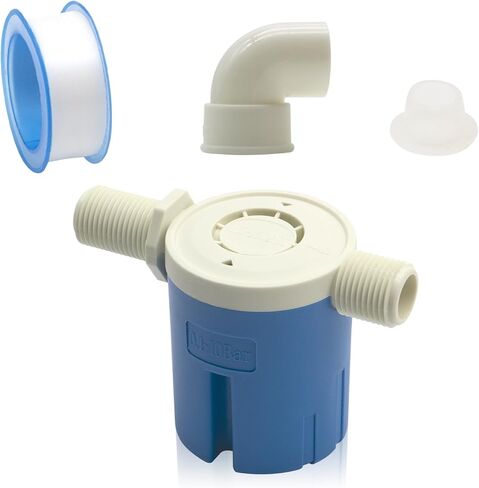 صمام تعويم من Makerele 1/2 بوصة إلى 1 بوصة مدخل مياه علوي/جانبي، صمام تحكم تلقائي في مستوى المياه للخزانات وحمام السباحة والبركة وأحواض الماشية (الجانب 1/2 بوصة) in Kuwait