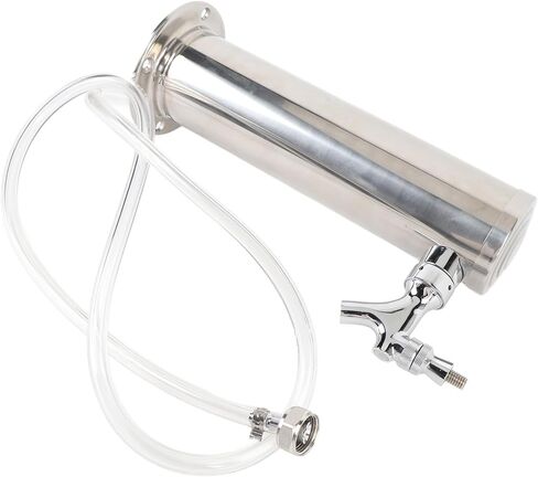 TARSHYRY Stainless Steel Draft Beer Tower, 3 Inch Single Tap Beer Dispenser with Circular Design for Parties Restaurants Pubs in Saudi Arabia