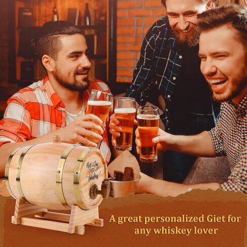 3L Engraved Barrel with Stand and Spigot Barrel Dispenser Bourbon Barrel for Cocktails Bourbon Rum Tequila Beer in Saudi Arabia