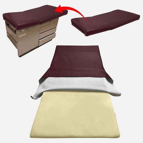 أغطية مقاعد البار 4 أقل من Midmark Ritter 104 استبدال الغطاء العلوي لطاولة الفحص الطبي - الفينيل التجاري الفاخر، تركيب يمكن تدبيسه بنفسك (بيج) in Saudi Arabia