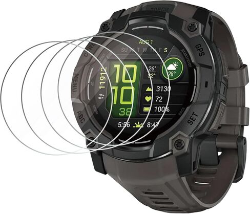 4 حزمة شاشة الحزمة ل Garmin Forerunner 165/165 Music Smartwatch ، غلاف شاشة زجاجي خالية من الفقاعات خالية من الفقاعات in Kuwait