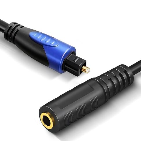 192KHz DAC Optical to 3.5mm Converter, Optical Audio to AUX Adapter, One Way Signal from TOSLINK to Female 3.5mm Cable Only for TV Audio Transfer to AUX, TV Audio Format Must Be Set to PCM or Stereo in Saudi Arabia
