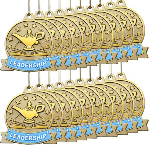 20 Pcs Academic Excellence Medals Bulk 2.4 inch Reading Gold Medals with Neck Ribbons Metal Trophy Award Prize Gifts for Adult Book Lover Competitions Party in Saudi Arabia