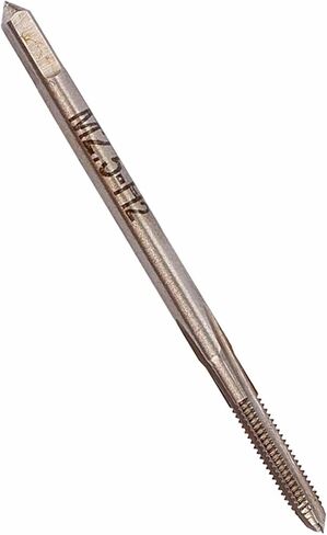 Eujgoov 2 قطعة M2.5x0.45mm HSS صنبور لولبي متري، صنبور آلة فلوت مستقيم من الفولاذ عالي السرعة مع قطع دقيق للسبائك المعدنية المصنوعة من الفولاذ المقاوم للصدأ in Saudi Arabia