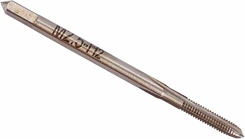 Eujgoov 2 قطعة M2.5x0.45mm HSS صنبور لولبي متري، صنبور آلة فلوت مستقيم من الفولاذ عالي السرعة مع قطع دقيق للسبائك المعدنية المصنوعة من الفولاذ المقاوم للصدأ in Saudi Arabia