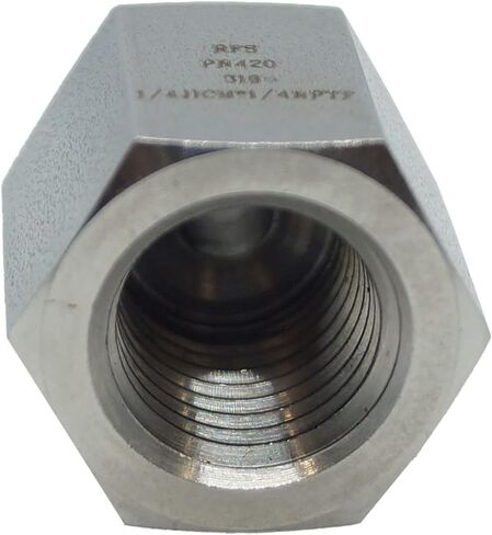 RFS الفولاذ المقاوم للصدأ JIC تركيب أنبوب متوهج، مستقيم، 5/8 "أنبوب OD JIC ذكر × 1/2" NPT أنثى in Kuwait