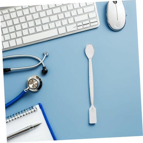 10pcs Stainless Steel Lab Spatulas Double Ended Micro Sampling Spoons for Precise Powder Dosing Mixing and Transferring in Scientific Laboratory Use in Saudi Arabia
