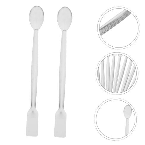 10pcs Stainless Steel Lab Spatulas Double Ended Micro Sampling Spoons for Precise Powder Dosing Mixing and Transferring in Scientific Laboratory Use in Saudi Arabia