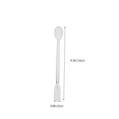 LIFKOME 10pcs Stainless Steel Double-Ended Lab Spoons Micro Sampling Spatulas for Precise Liquid Measurement and Dispensing in Laboratory Experiments in Saudi Arabia
