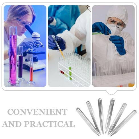 6pcs Stainless Steel Lab Spatula with Curved Round Pointed Tips for Precise Sampling and Efficient Mixing Versatile Micro Spoons for Laboratory Scientific Research and Bead in Saudi Arabia