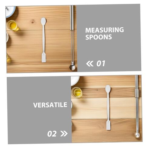 10pcs Stainless Steel Lab Sampling Spoons Double-Ended Micro Measuring Scoops for Precise Powder Dosing Pharmacy and Scientific Laboratory Use in Saudi Arabia