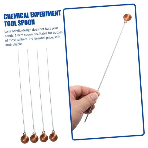 10pcs Copper Head Laboratory Burning Spoons High Temperature Resistant Combustion Reaction Tools with Long Handles for Safe Experimental Use in Saudi Arabia