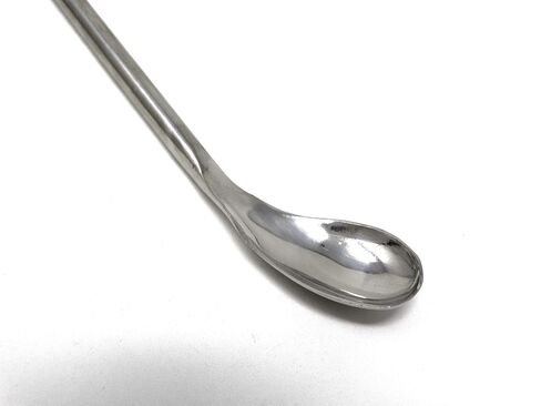 A2Z-SP002 Stainless Steel Double Ended Square & Angled Left Spoon Sampler, Lab Spatula, 7" Length in Saudi Arabia