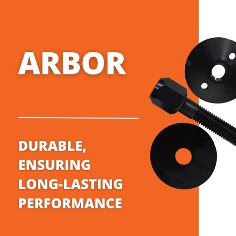 Fein Work Arbor - Secure Clamping Flange for Polishing Rings, Abrasive Fleece Wheels, Buffer and Polishing Wheels - 5/8"- 11 Shaft Thread, 9/16"-2" Clamping Range - 63803069020 in Saudi Arabia