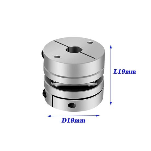 D19L19 Single Diaphragm Coupling Elastic Joint D19mm L19mm Ball Screw Step Servo Motor Encoder 1Pcs(6x6) in Saudi Arabia