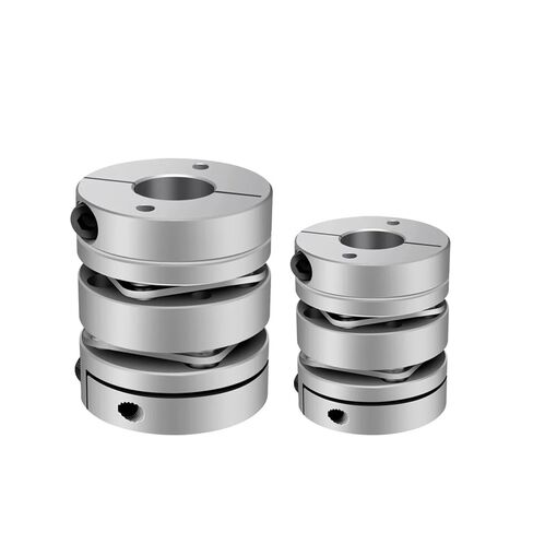 سبائك الألومنيوم مزدوج الحجاب الحاجز اقتران موصل مرن D19mm L26mm الكرة اللولبية خطوة محرك معزز 1 قطعة (8x8) in Saudi Arabia
