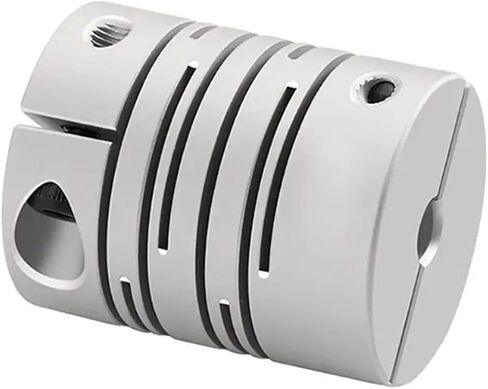 CIC Aluminum Alloy Parallel Line Coupling D20L26 4/5/6/6.35/8mm Clamping Groove Elastic 1Pcs(8x8) in Saudi Arabia