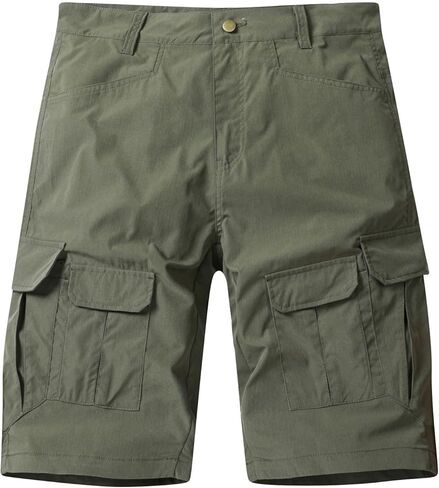 Mens Classic Cargo Stretch Shorts Casual Lightweight with Multi Pockets Outdoor Hiking Work Shorts for Summer Beach in Saudi Arabia
