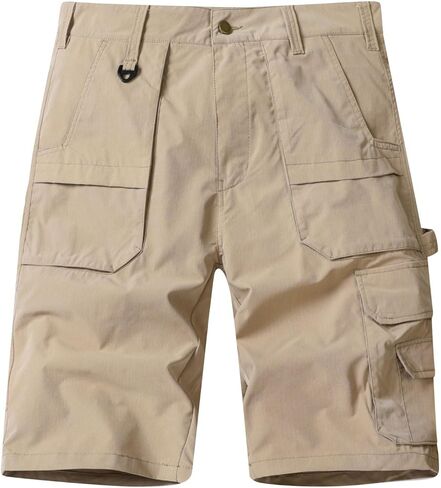 Mens Classic Cargo Stretch Shorts Casual Lightweight with Multi Pockets Outdoor Hiking Work Shorts for Summer Beach in Saudi Arabia