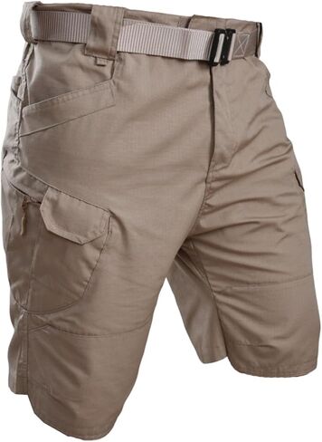 Mens Classic Cargo Stretch Shorts Casual Lightweight with Multi Pockets Outdoor Hiking Work Shorts for Summer Beach in Saudi Arabia