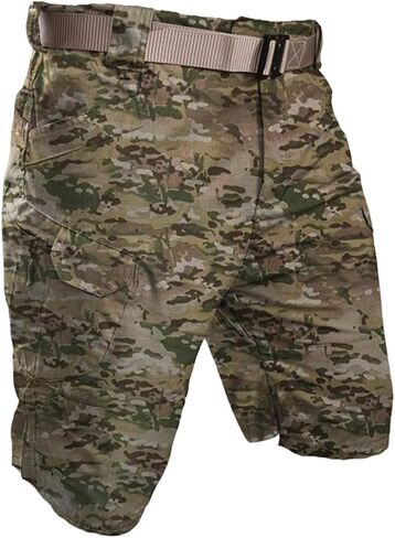 Mens Classic Cargo Stretch Shorts Casual Lightweight with Multi Pockets Outdoor Hiking Work Shorts for Summer Beach in Saudi Arabia