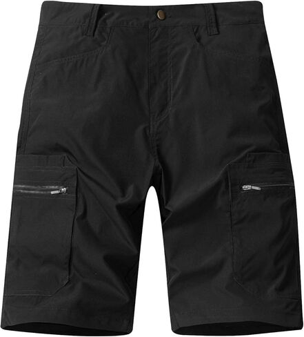 Mens Classic Cargo Stretch Shorts Casual Lightweight with Multi Pockets Outdoor Hiking Work Shorts for Summer Beach in Saudi Arabia